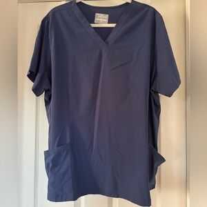 *SCRUB SET* Navy V-neck Scrub Top and Jogger Scrub Bottoms